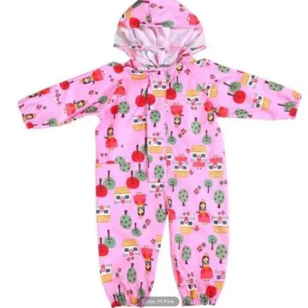 Pink Kids One Piece with Fun Print